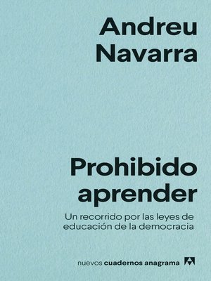 cover image of Prohibido aprender